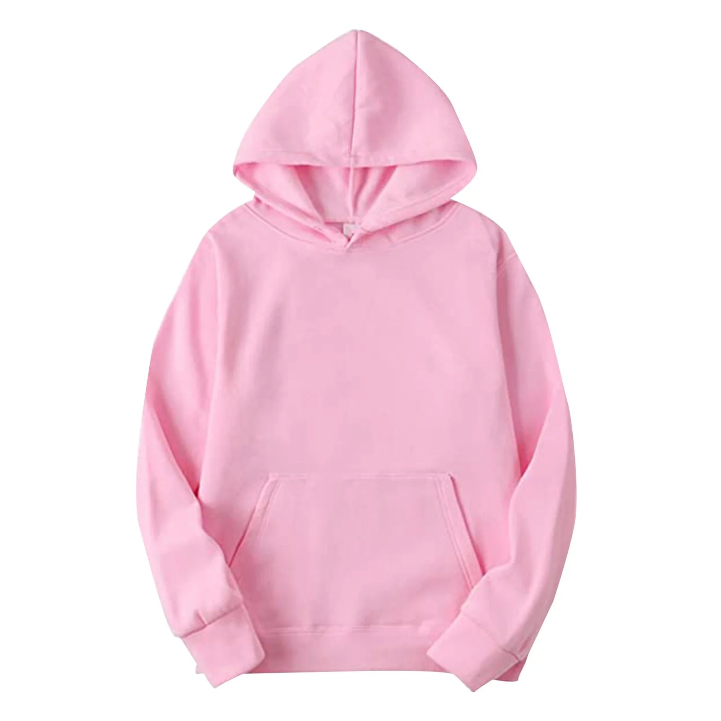 Pink Plain Hoodie