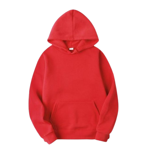 Red Plain Hoodie